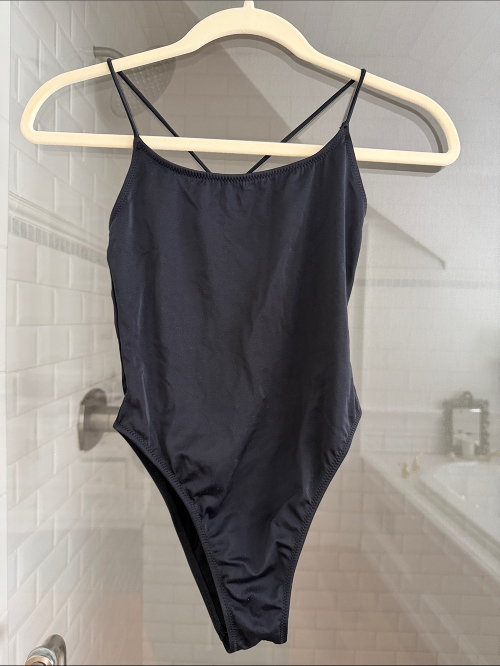 De Rococo Pina Colada One Piece Swimsuit in Black